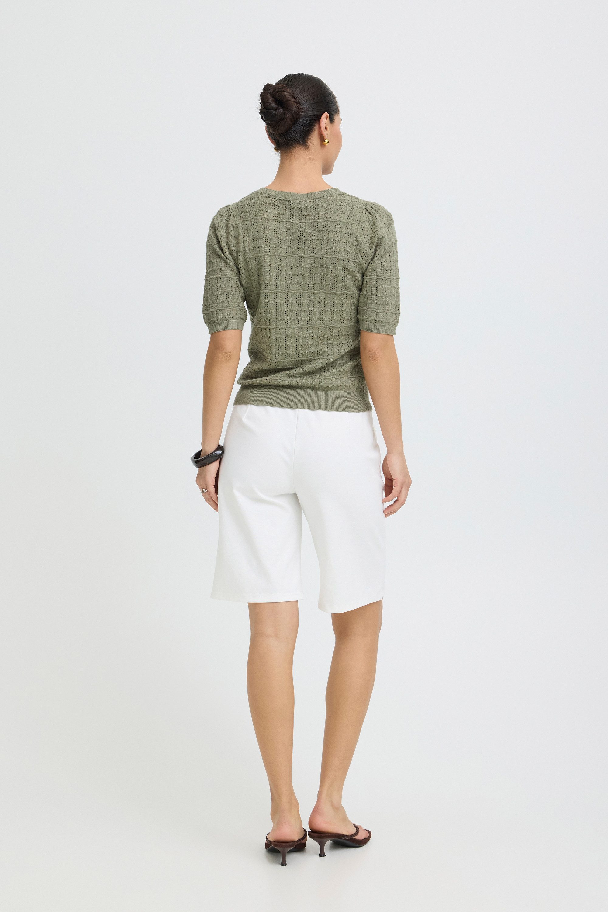 b.young Strickpullover Kurzarm-Bluse BYMULINA