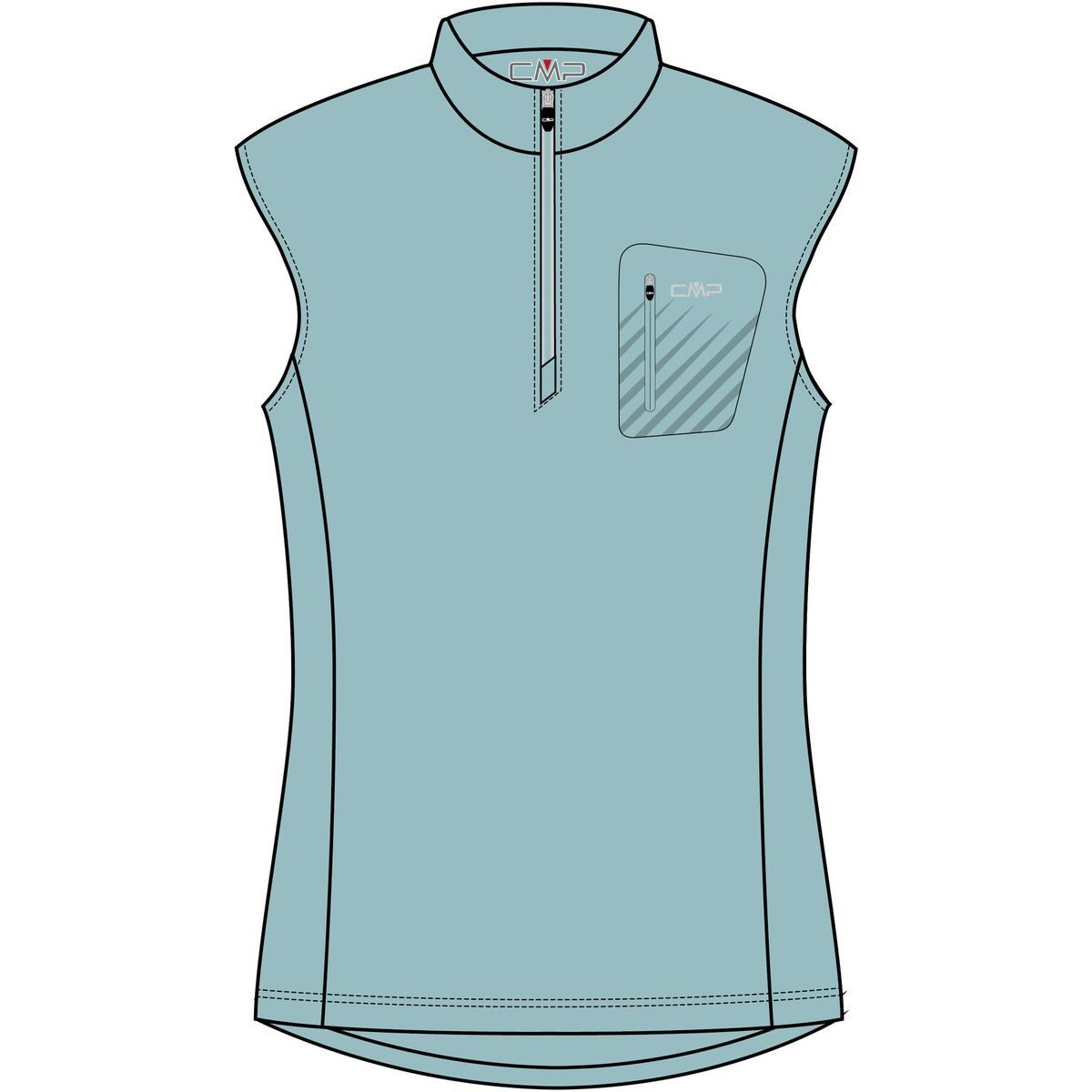 CMP Radtrikot Woman T-shirt Free Bike Technisches Damen-Radtrikot mit 4-Wege-Stretch und Dry-Technologie