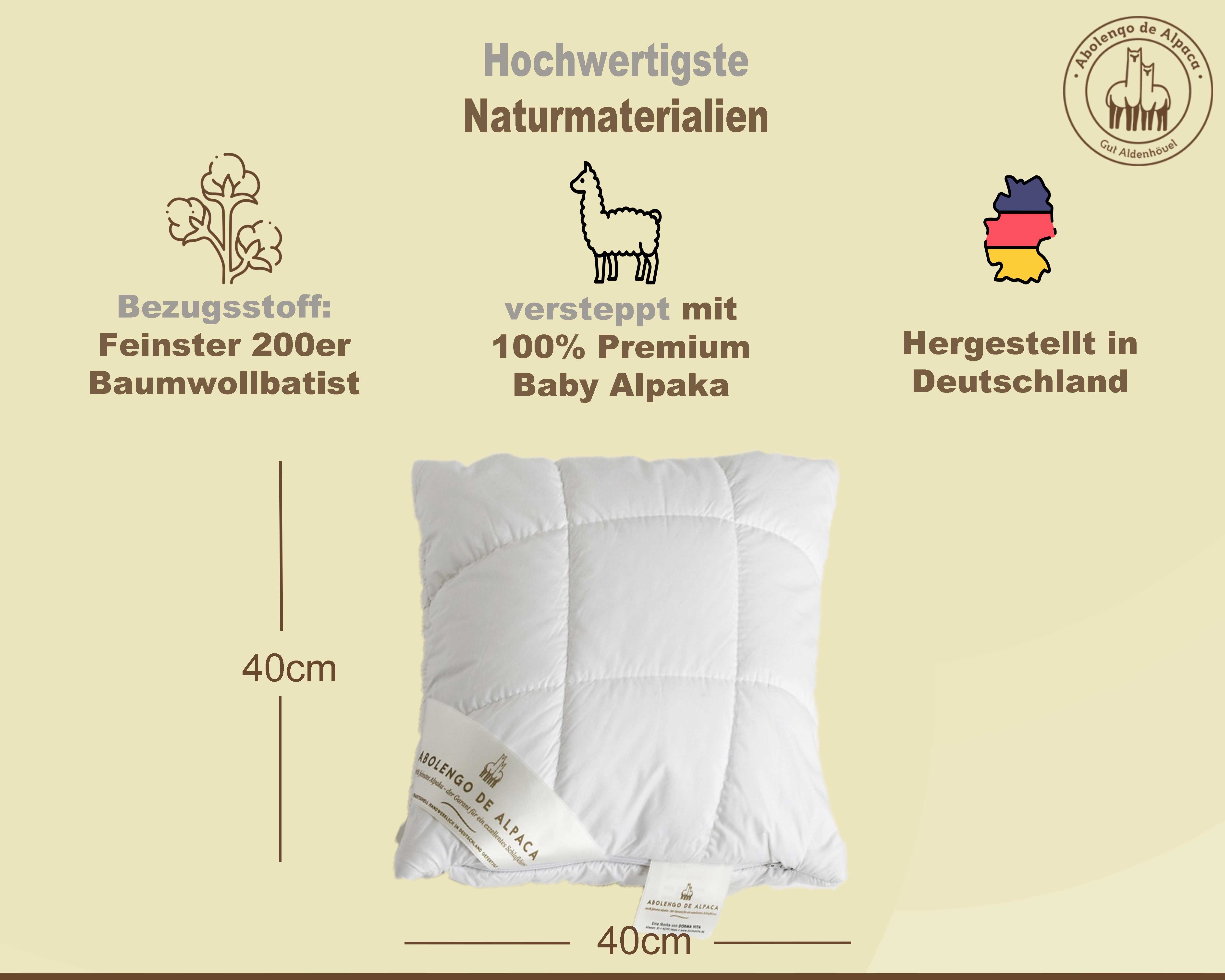 Abolengo de Alpaca Naturhaarkissen Alpaka Zirben günstig online kaufen