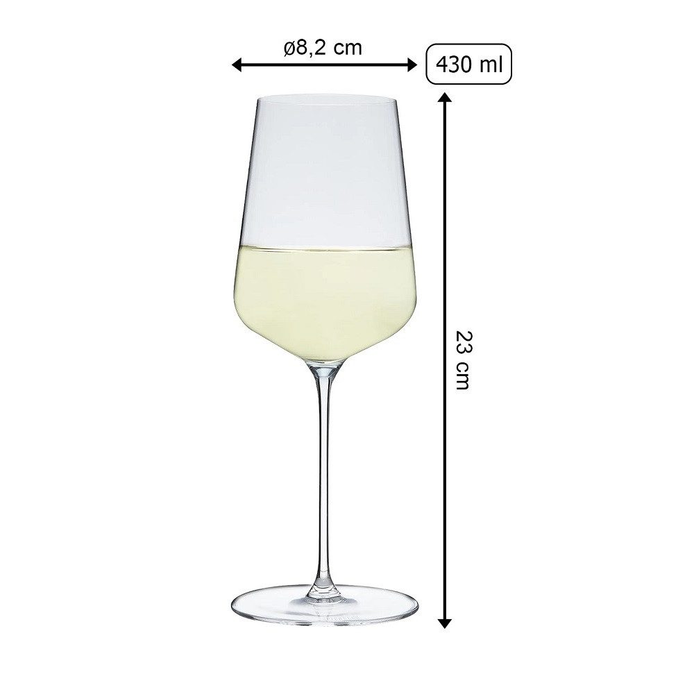 SPIEGELAU Weinglas Spiegelau Definition Weißweinglas 435 ml 6er Set, Glas