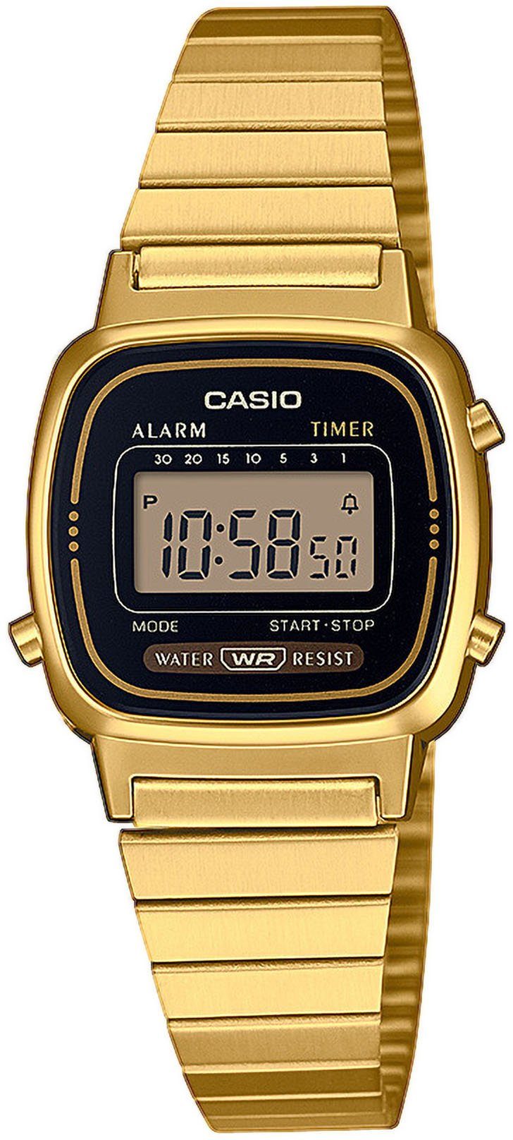 CASIO VINTAGE Chronograph LA670WEGA-1EF, Quarzuhr, Armbanduhr, Damenuhr, Di günstig online kaufen