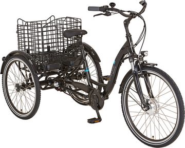 Prophete E-Bike CARGO 3R, 3 Gang Shimano Nexus Schaltwerk, Nabenschaltung, Frontmotor, 497 Wh Akku, Pedelec, Elektrofahrrad für Damen, Dreirad