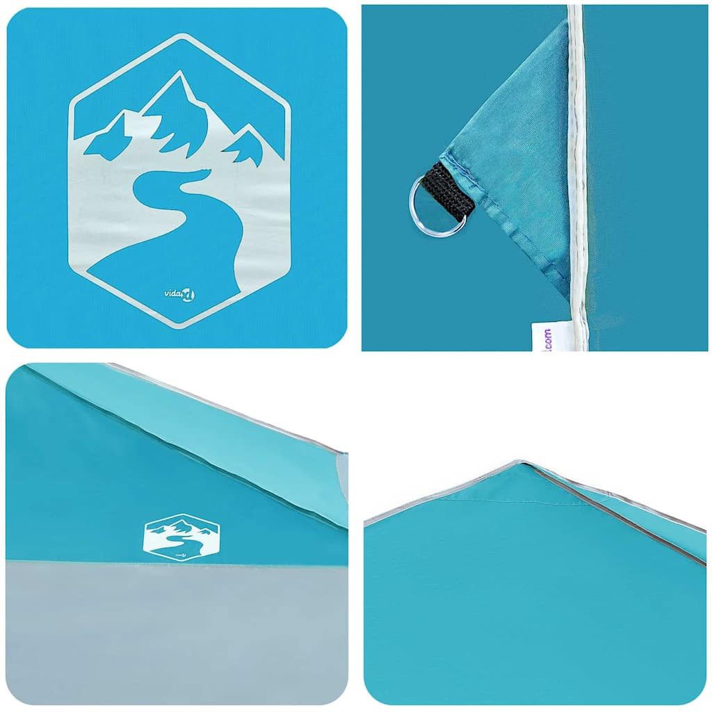 vidaXL Partyzelt Pavillon-Zelt Blau 395 x 395 x 251 cm Stoff