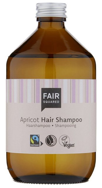 Fair Squared Haarshampoo FAIR SQUARED Shampoo Aprikose – feuchtigkeitsspendende Wirkung – nachhaltige Haarpflege unisex, Flasche, 1-tlg., Flasche, besonders mildes und pflegendes Shampoo, auch für empfindliche Kopfhaut