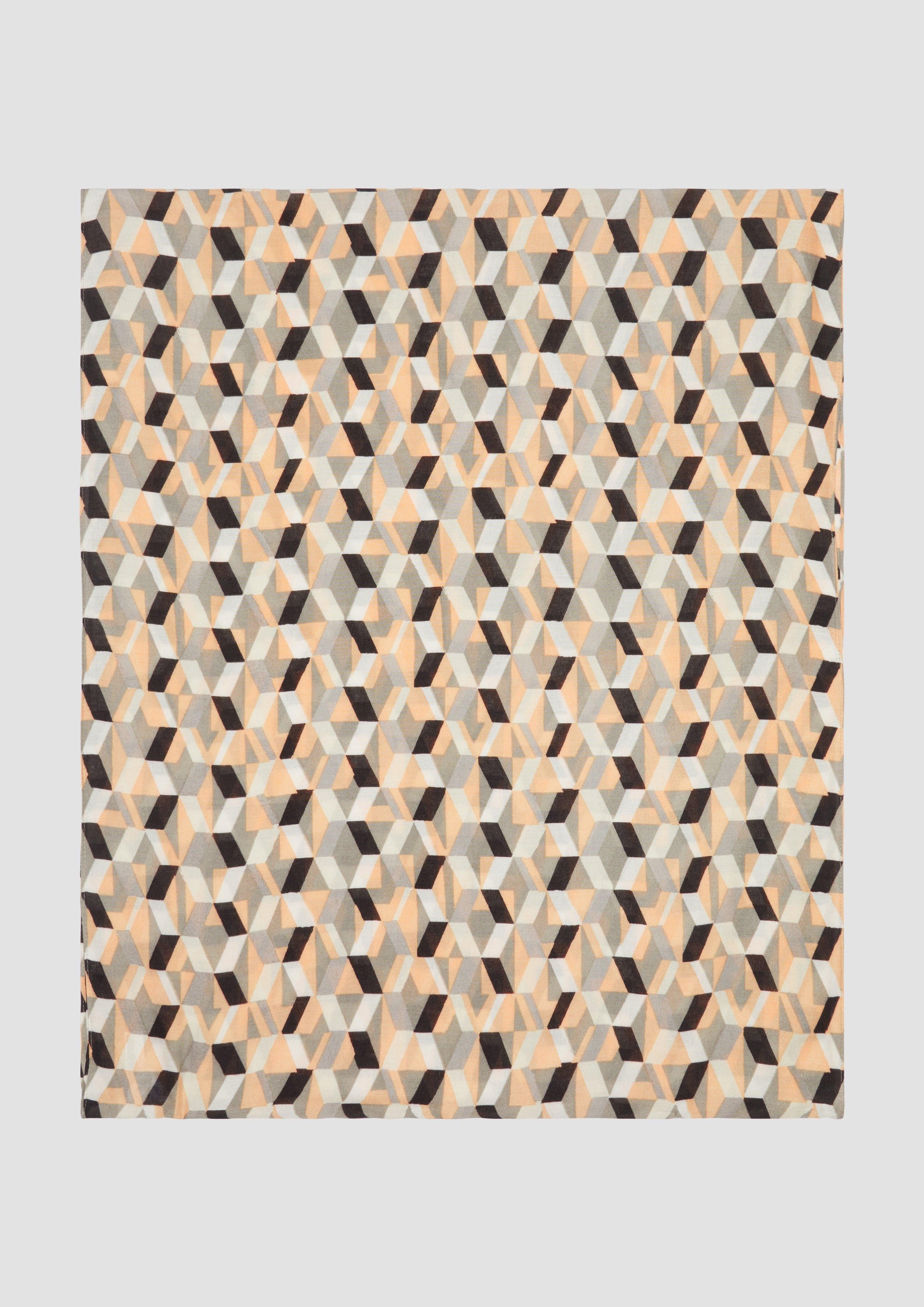 s.Oliver Halstuch Loop-Schal mit All-over-Grafikprint, Artwork günstig online kaufen