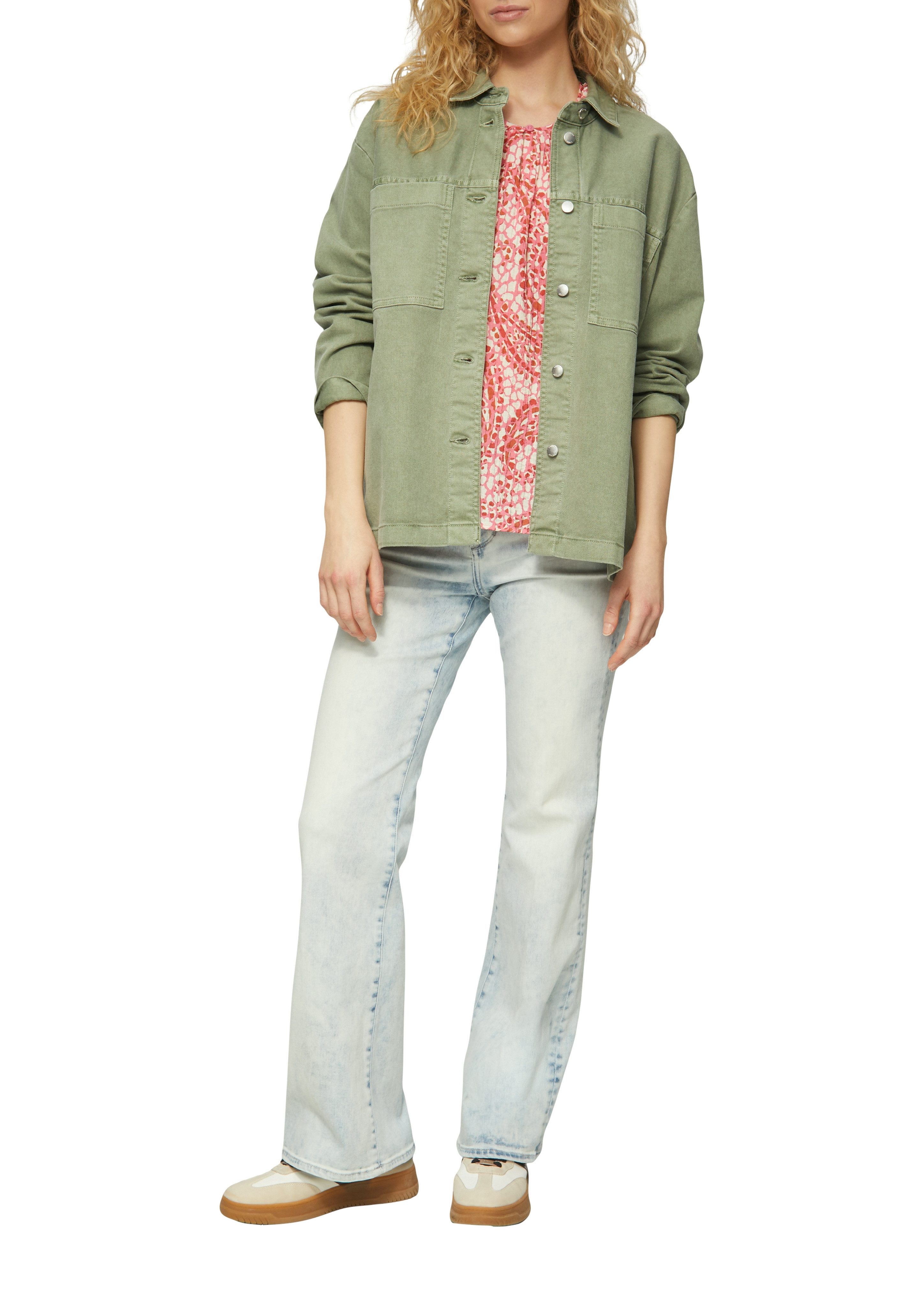 s.Oliver Klassische Bluse mit All-Over Print günstig online kaufen