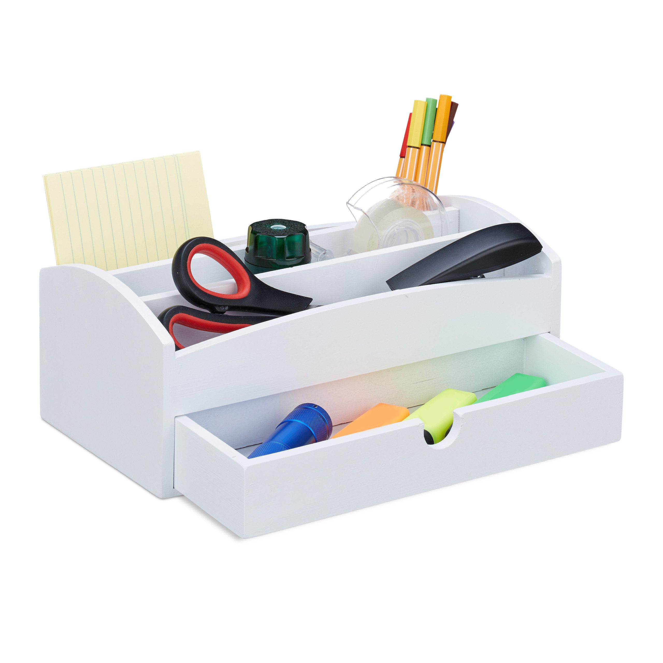 relaxdays Schreibtischaufsatz Schreibtisch aus Organizer Bambus günstig online kaufen