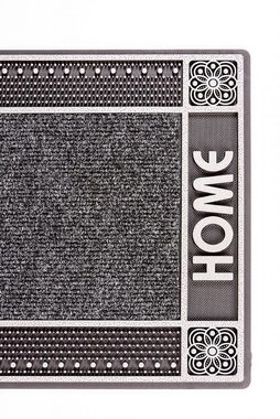 Fußmatte DC Clean Home, Home2Fashion, rechteckig, Höhe: 8 mm, Schmutzfangmatte, mit Spruch, robust, In- und Outdoor geeignet