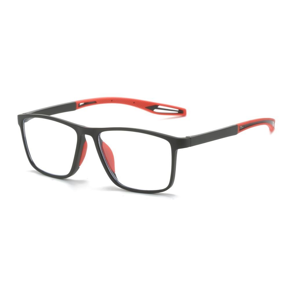 PACIEA Lesebrille Sport Anti-Rutsch und Anti-blaue presbyopische Gläser rot