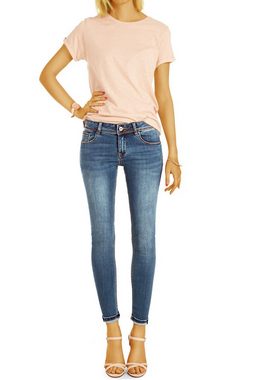 be styled Skinny-fit-Jeans Super enge Slimfit Skinny Röhrenjeans - Damen - j26p 5-Pocket-Style, mit Stretch-Anteil, low waist, hüftig, niedrige Leibhöhe