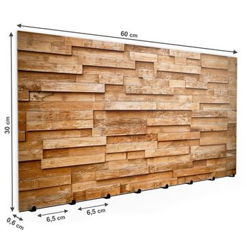 Primedeco Garderobenpaneel Magnetwand und Memoboard aus Glas Backsteinwand