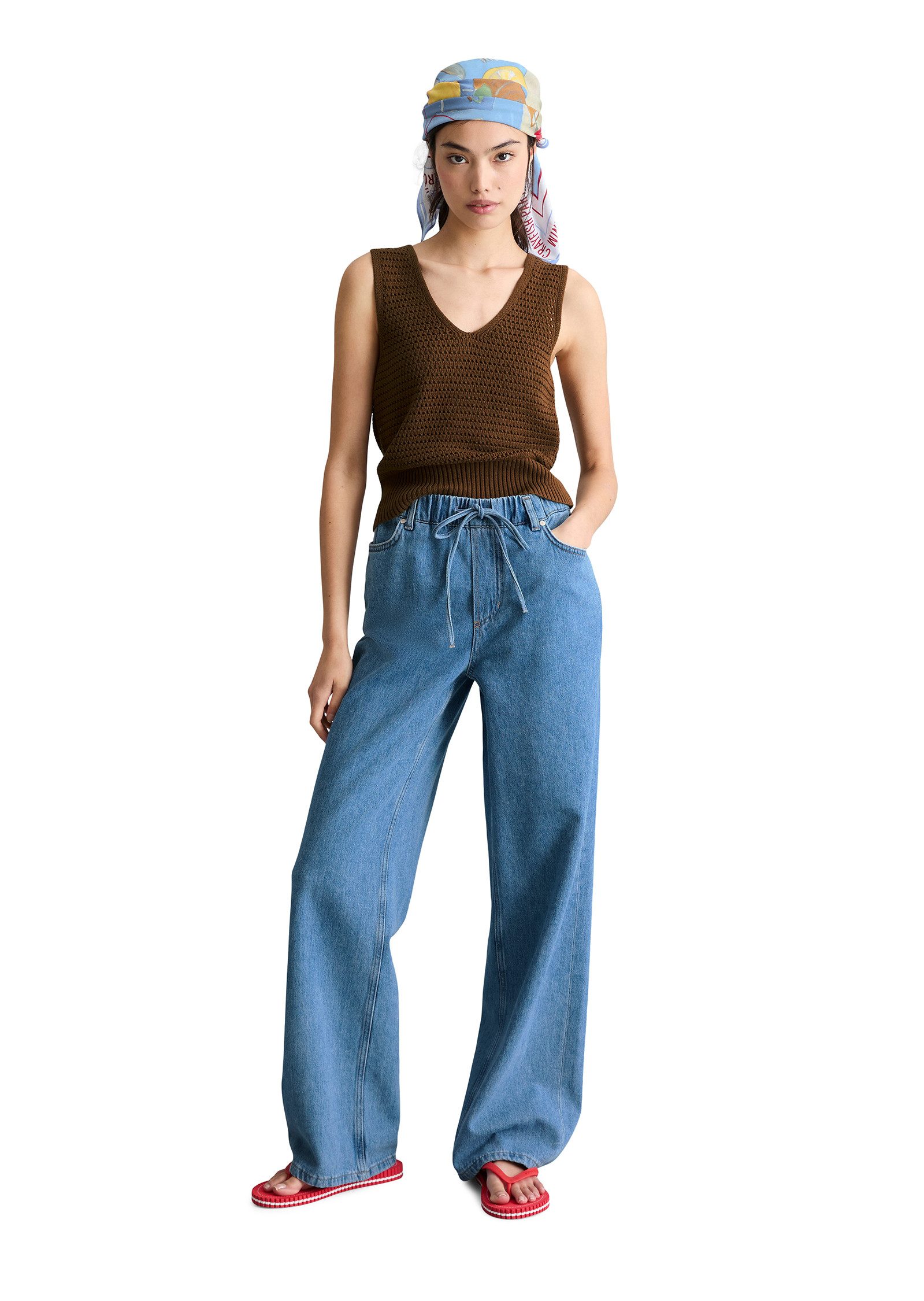 Marc O'Polo DENIM Weite Jeans Model Tomm wide mit elastischem Bund – Bild 4 von 5