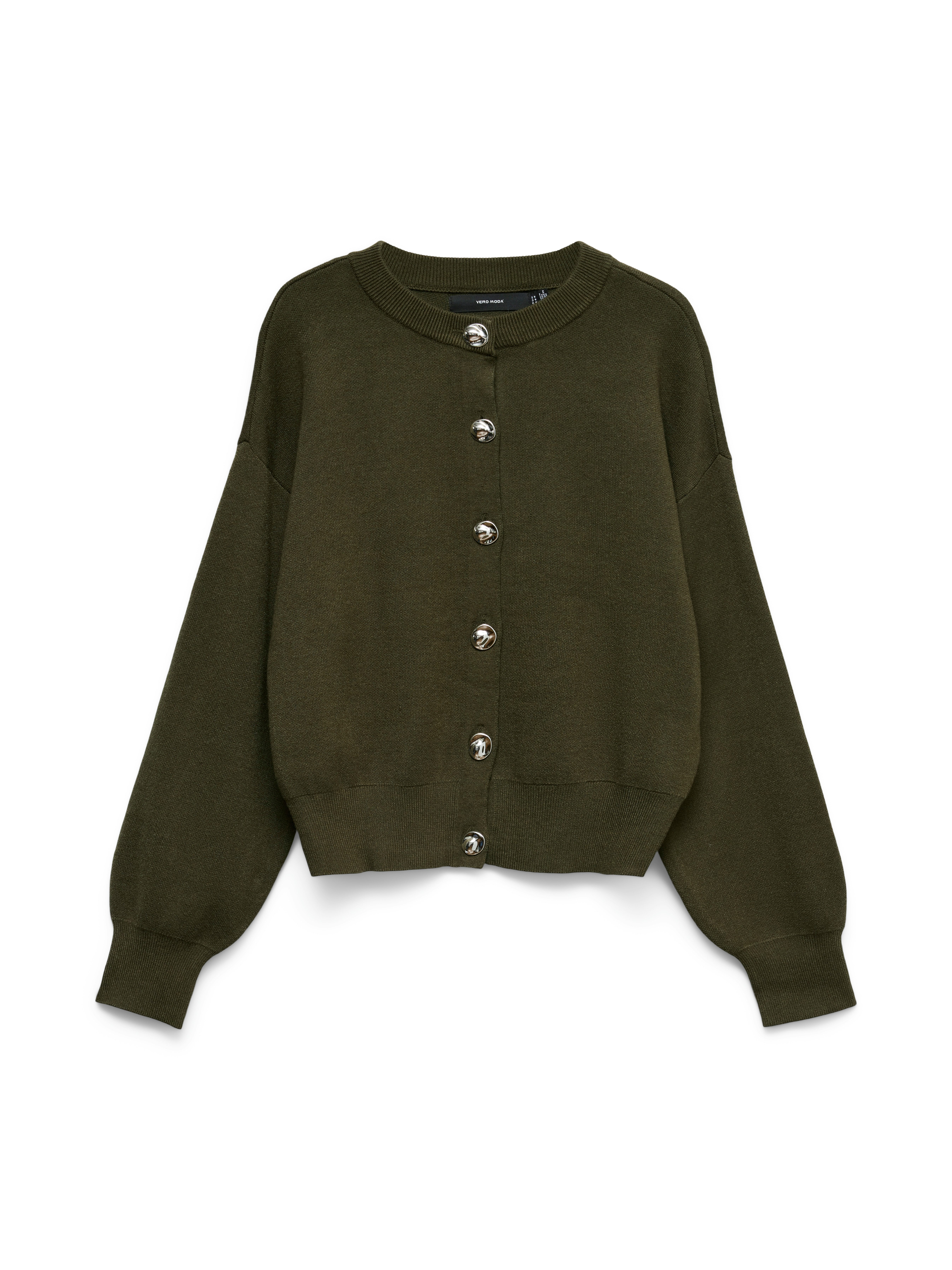 Vero Moda Strickjacke VMNOELLA LS O-NECK CARDIGAN BOO Materialmix – Bild 5 von 5