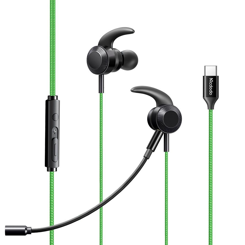 mcdodo Gaming Kopfhörer Bluetooth Digital Gaming-Kopfhörer Headset Typ-C In-Ear-Kopfhörer Grün