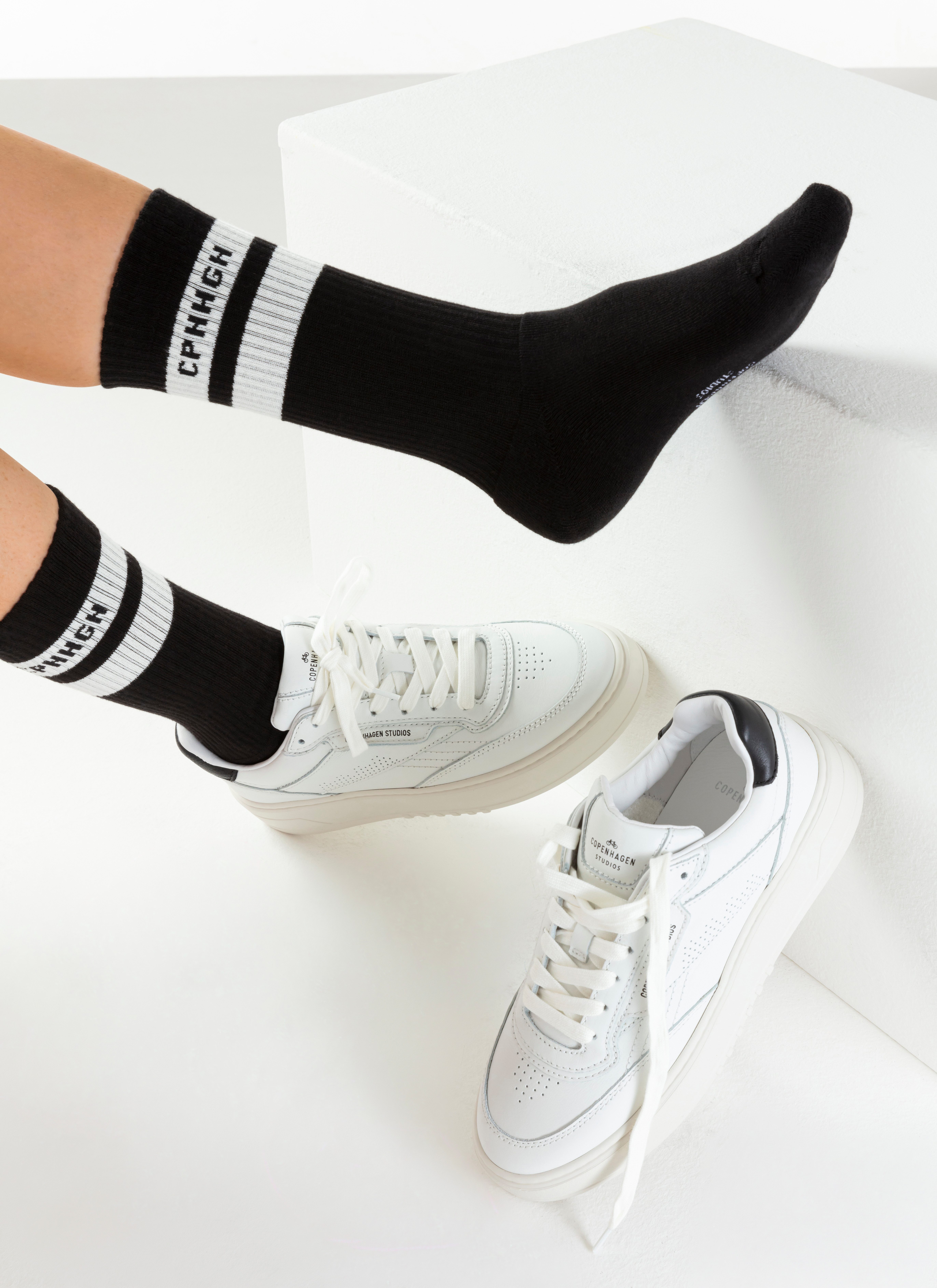 Copenhagen Studios Tennissocken (Packung, 3-Paar) mit Streifendesign und Vollfrottee