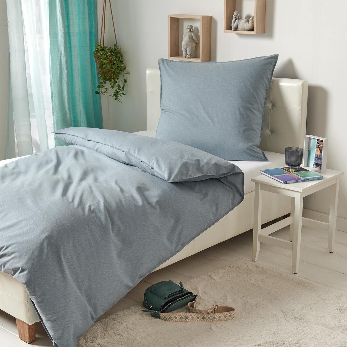 TRAUMSCHLAF Bettwäsche Basic Chambray, Chambray, 1 günstig online kaufen