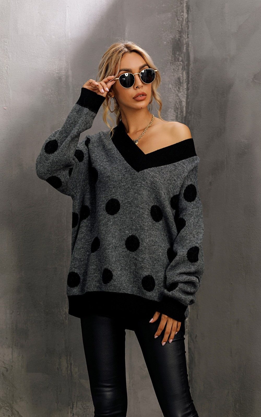 FS Collection Longpullover Damen Langarmpullover mit günstig online kaufen