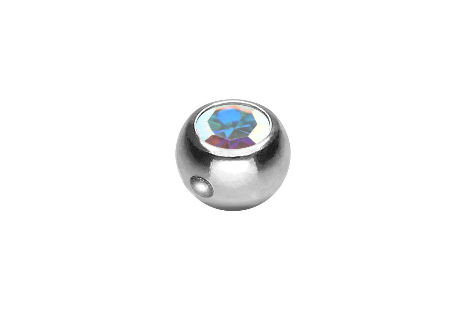 PIERCINGLINE Piercing-Set Chirurgenstahl Klemmkugel KRISTALL (Klemm-Aufsätze, 1-tlg)