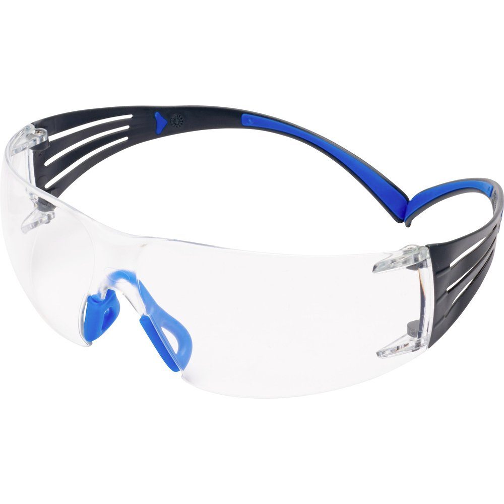 Arbeitsschutzbrille 3M SF401SGAF-BLU Überbrille mit Antibeschlag-Schutz Blau, Grau EN 166