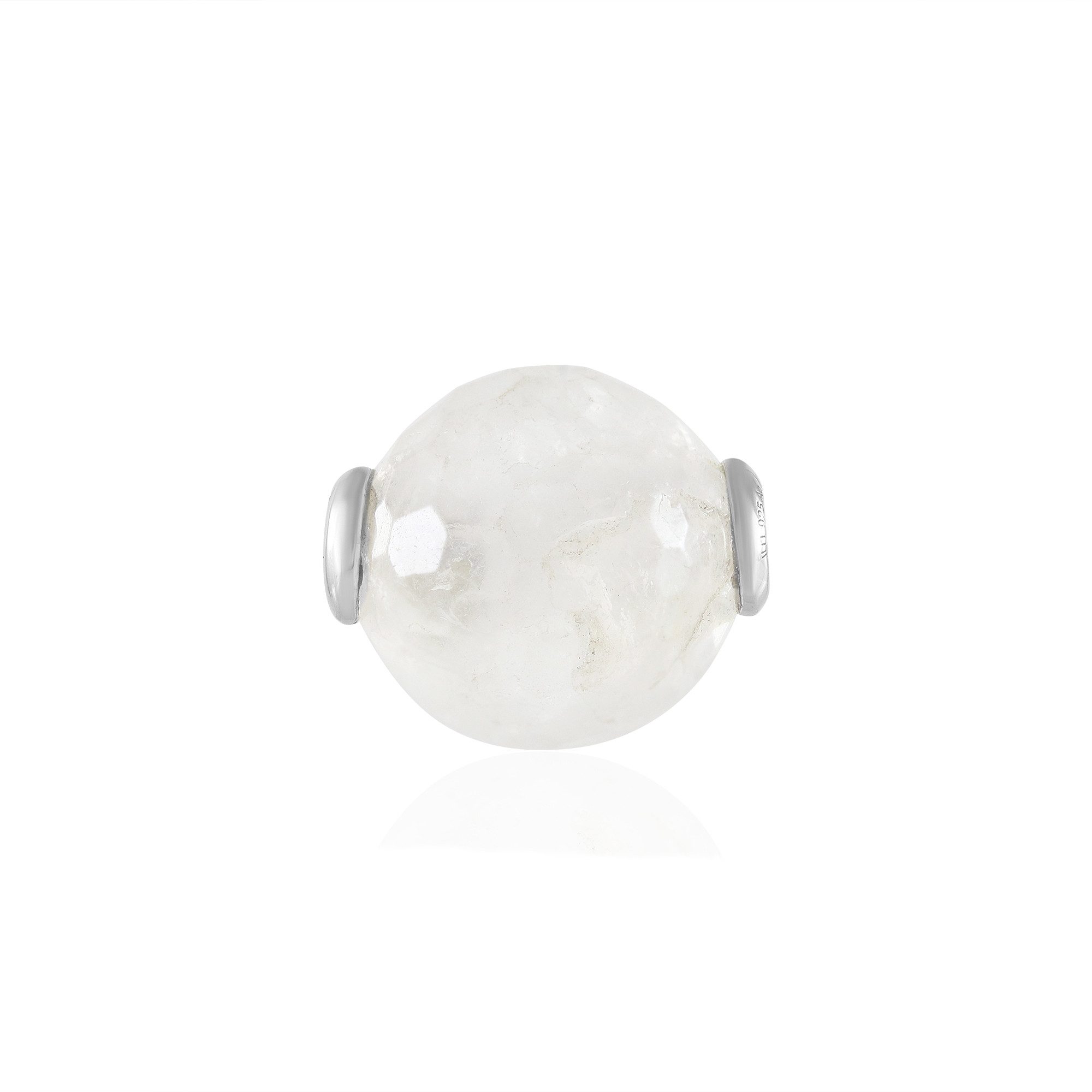 Cavill Kettenanhänger Cavill Weißer Quarz Anhänger 21,3 ct, rund, platinier günstig online kaufen