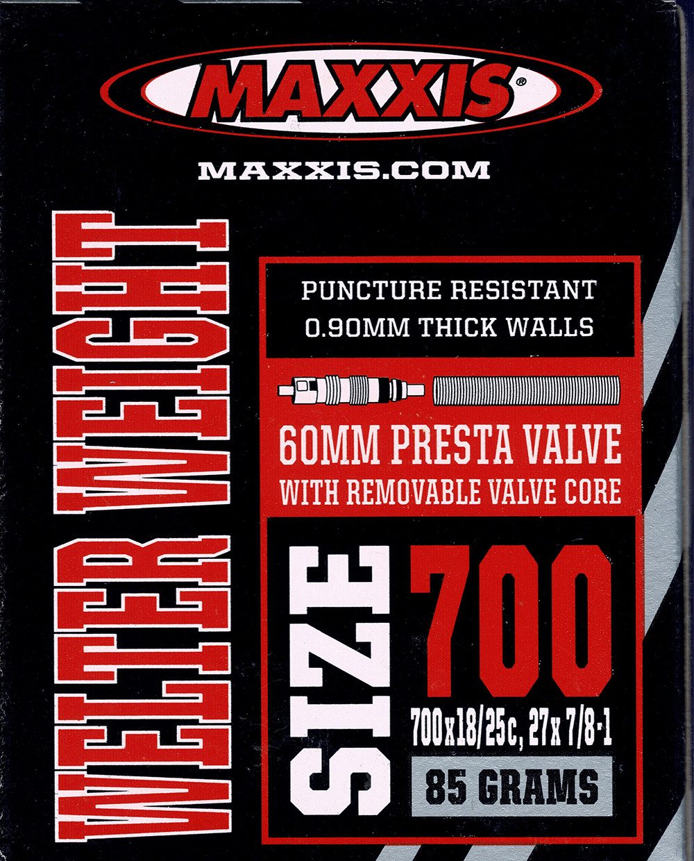 Fahrradschlauch Maxxis Welter Weight Schlauch 700 x 18 - 25 C SV Sclaverand 60 mm