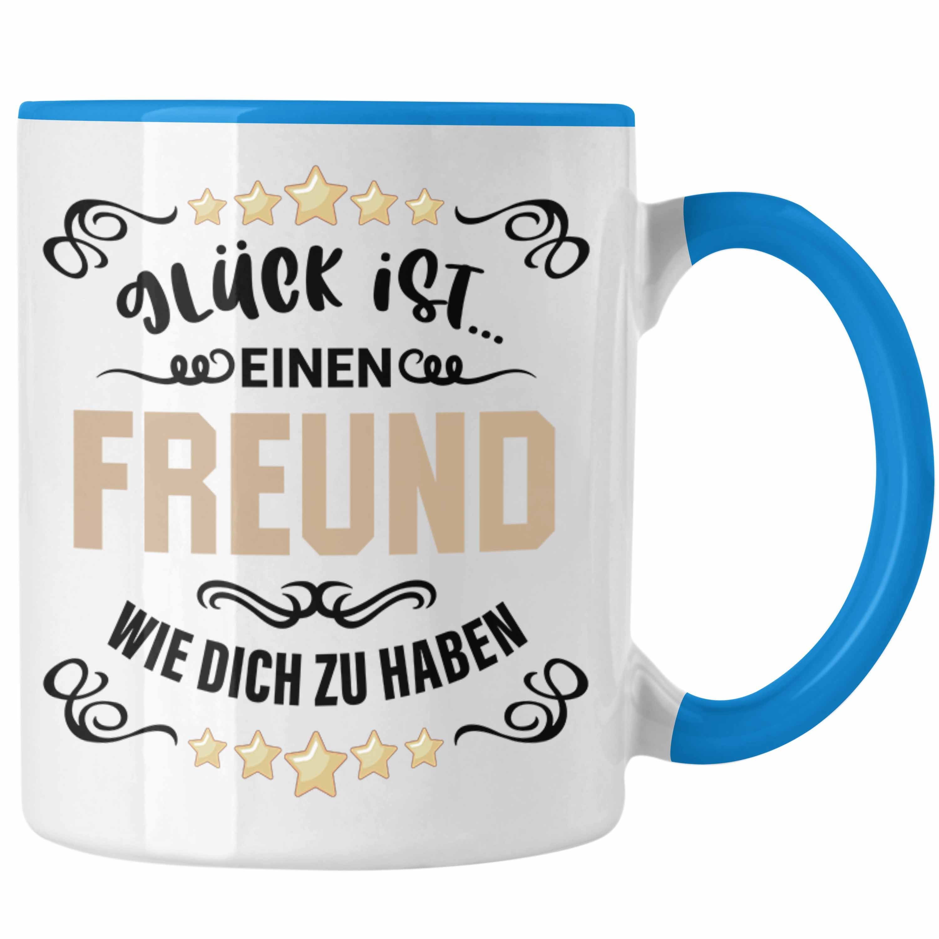 Geschenkidee Trendation Tasse Trendation Bester Welt Geschenk Beste - Freund Bester Blau Freund Tasse Der Freunde