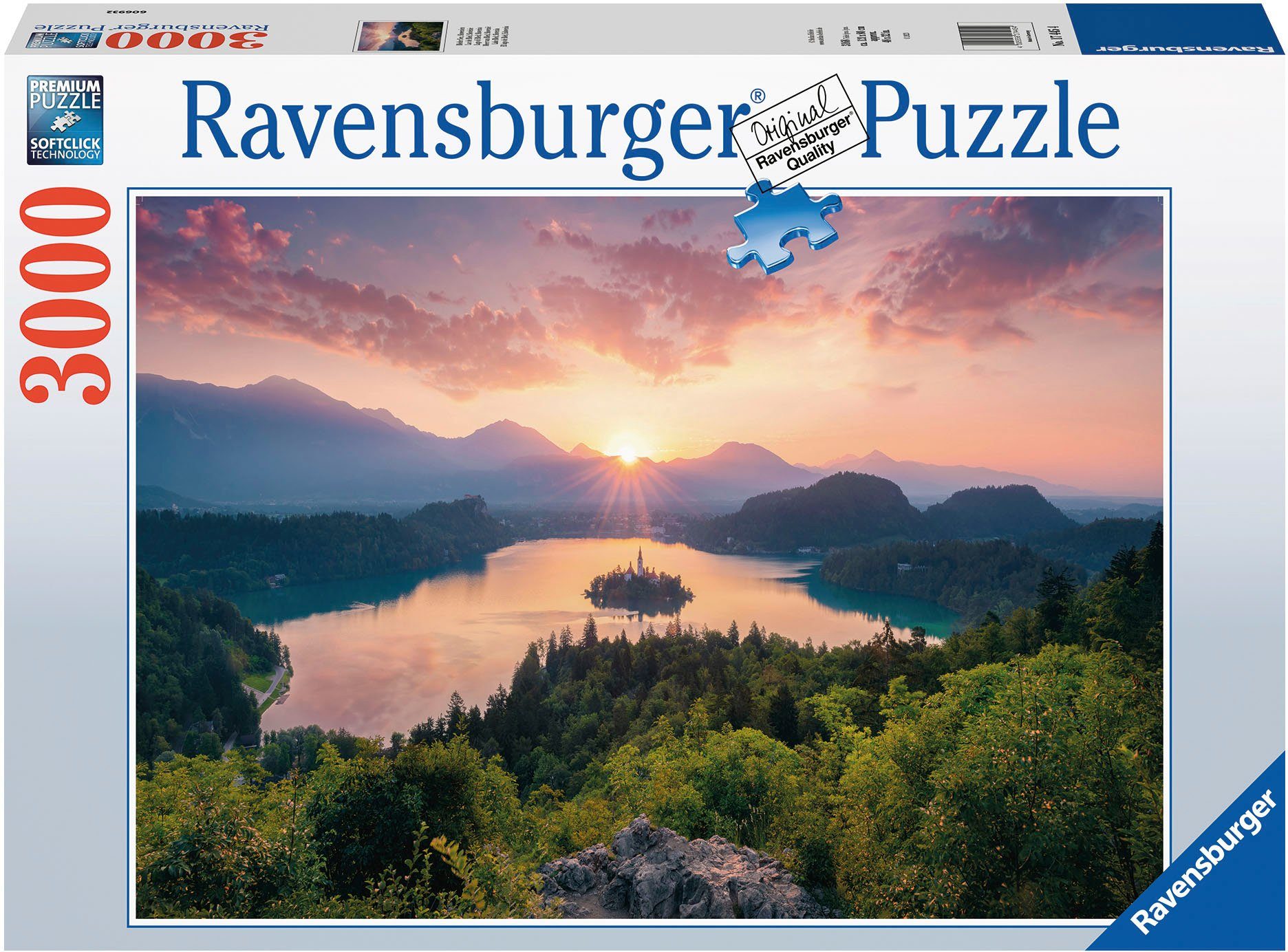 Ravensburger Puzzle Bleder See, Slowenien, 3000 Puzzleteile, Made in Germany