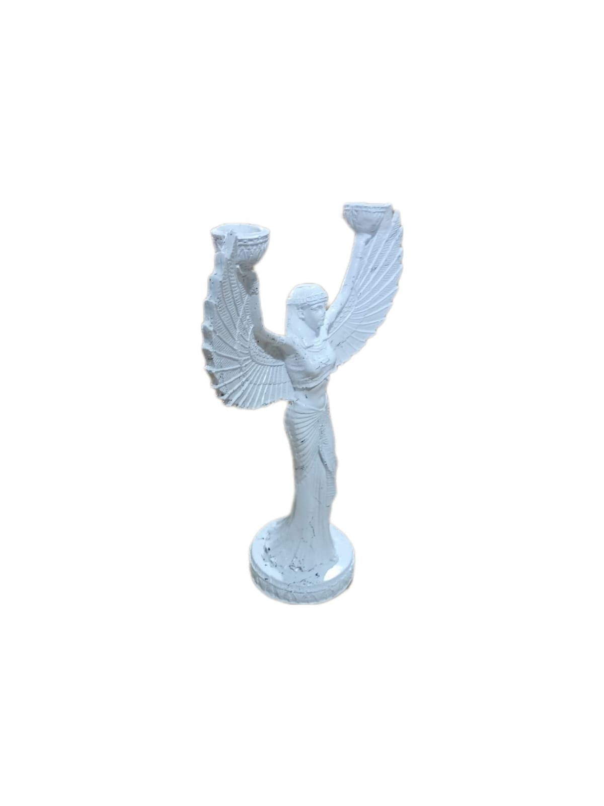 aus moebel17 Marmoroptik, Polyresin Engel Weiß Dekofigur Dekofigur Skulptur