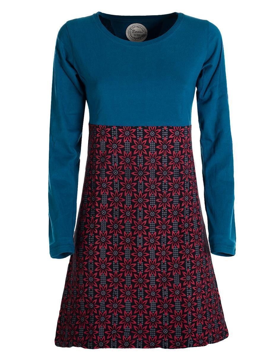 Vishes Tunikakleid Damen Langarm Longshirt-Kleid Sweatkleid günstig online kaufen