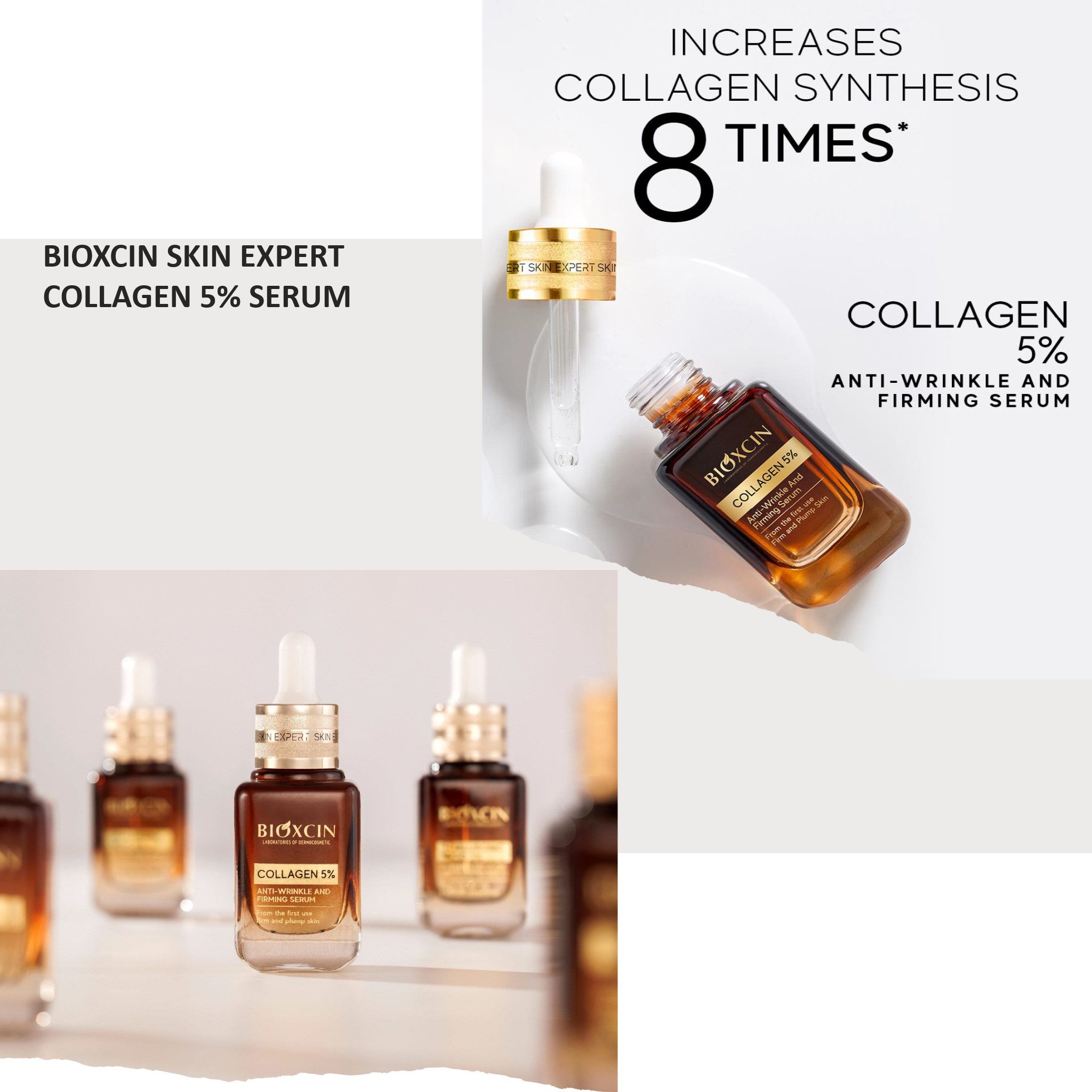 Bioxcin Anti-Falten-Serum Bioxcin Collagen Retinol Anti-Falten und Straffung Serum 30 ml