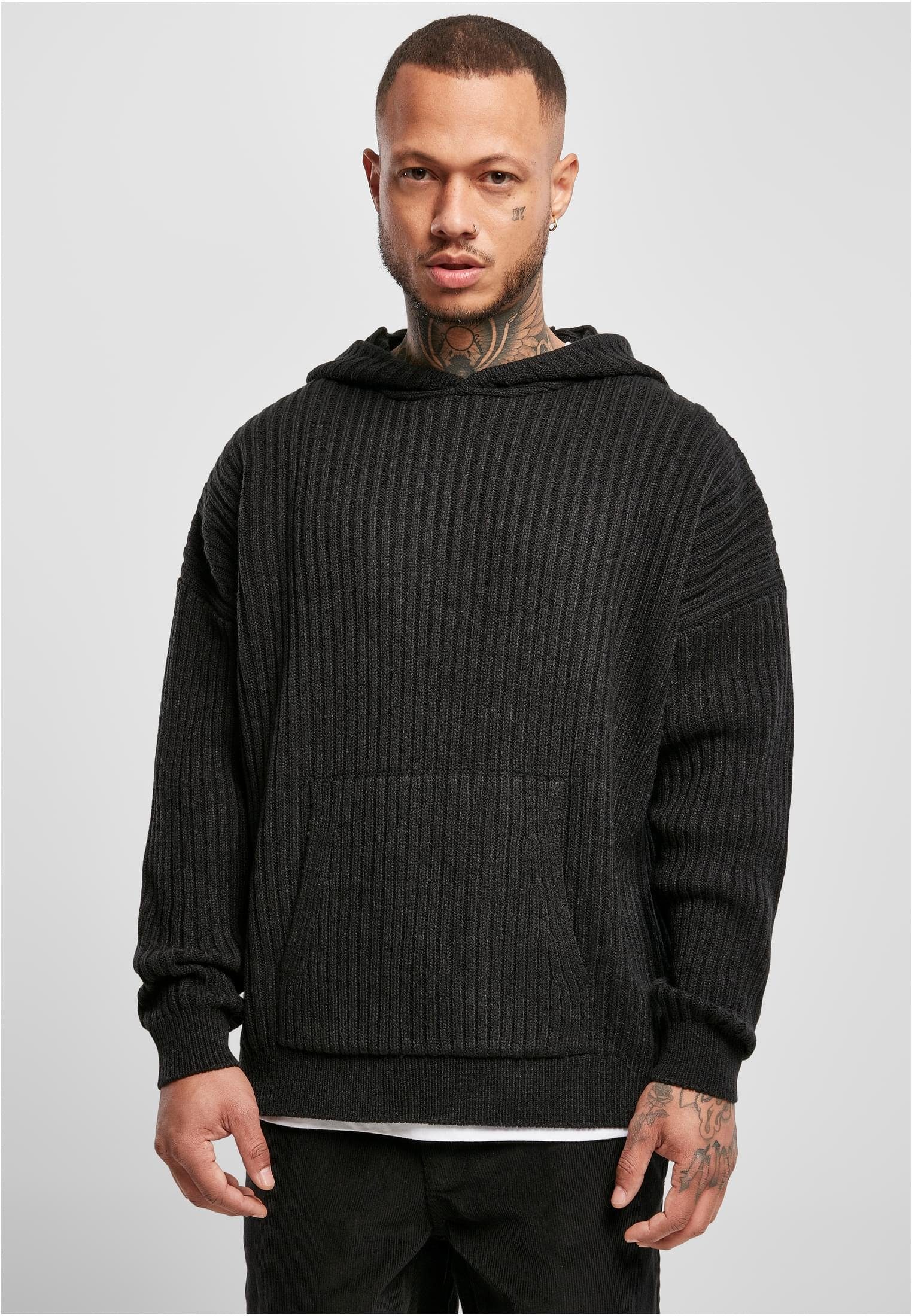 URBAN CLASSICS Sweater Herren (1-tlg) Hoody Knitted