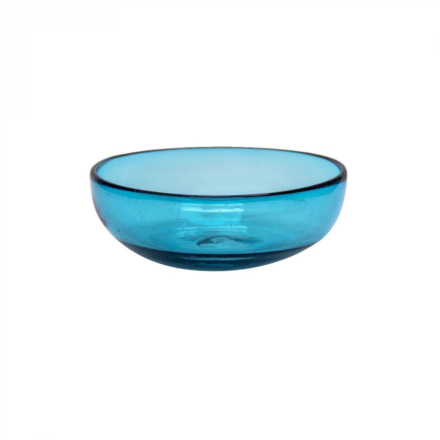 Super günstiger Verkauf mitienda Teller Glasschale aus recyceltem Glas handgemacht aqua