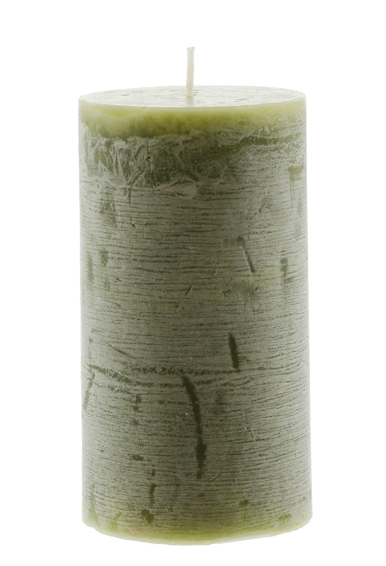 Dekoleidenschaft Stumpenkerze "Rustic", verschiedene Farben aus Echtwachs, günstig online kaufen