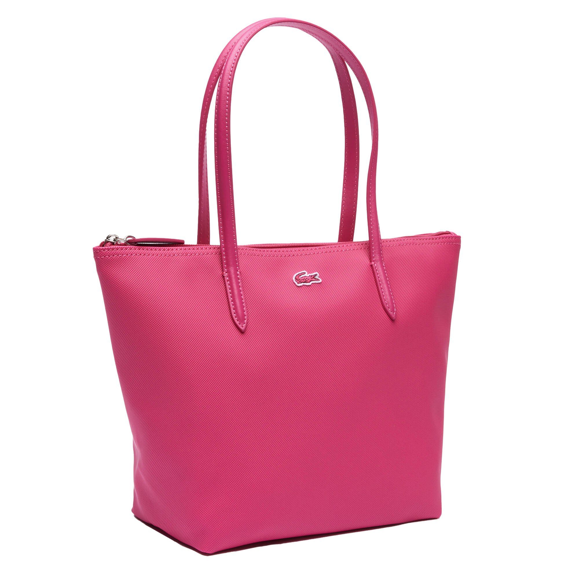 Lacoste Pink Henkeltasche (Spinelle) Damen Handtasche mit Reißverschluss