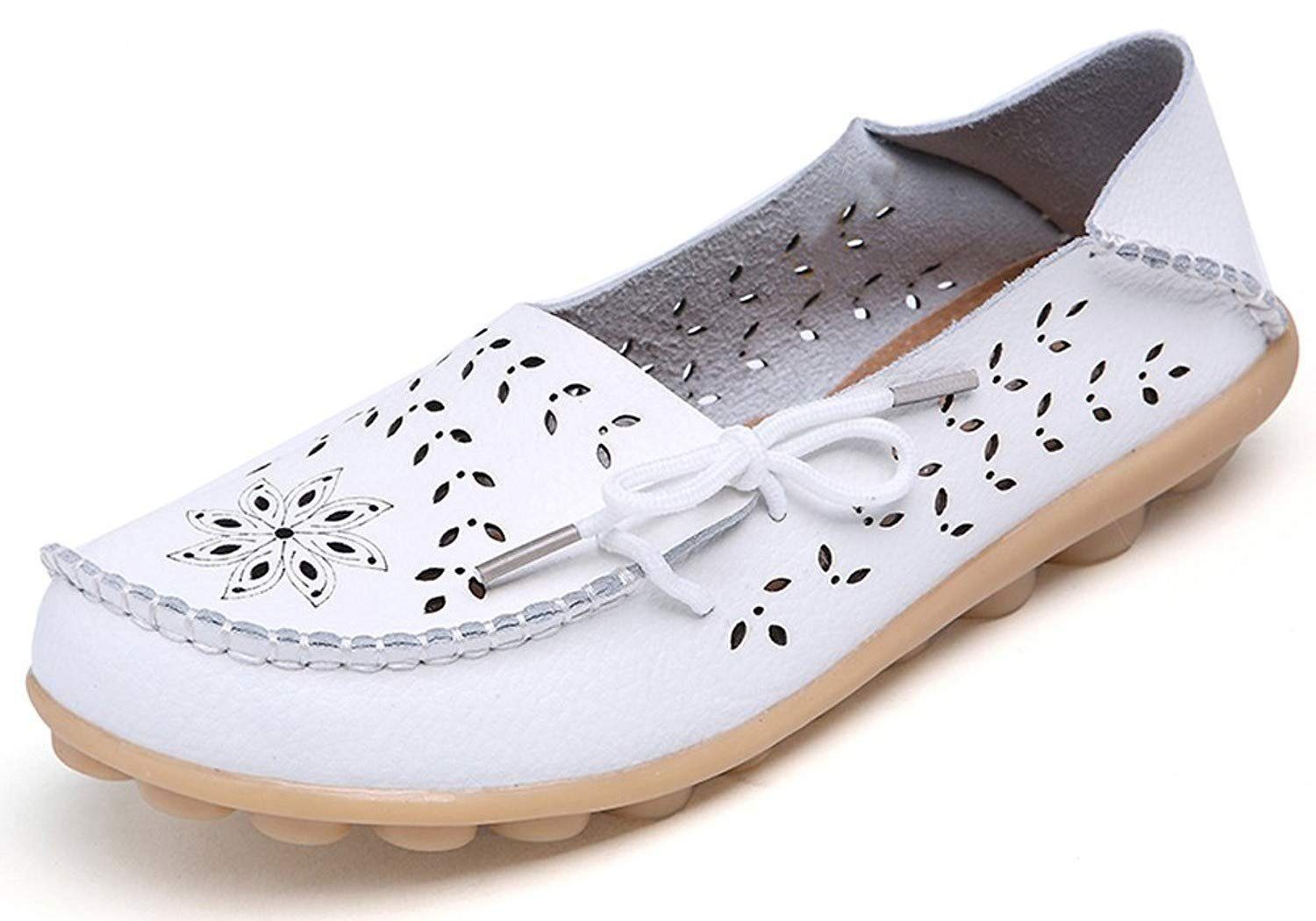 Damen Schuhe Flache Schuhe Mokassins und Slipper Ekonika Loafer in Weiß 