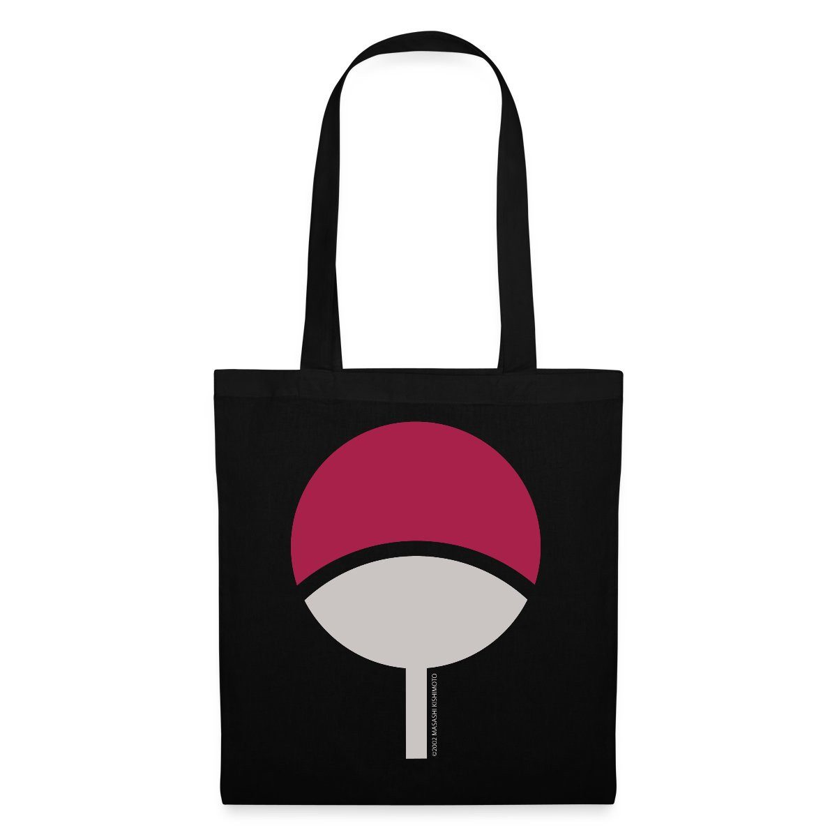 Spreadshirt Henkeltasche Naruto Symbol Des Uchiha-Clan Stoffbeutel (1-tlg)