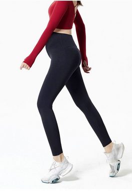 jalleria Umstandsleggings Hochelastische Bauchstütz-Umstandshose, dünne Leggings, Fitness-Yoga