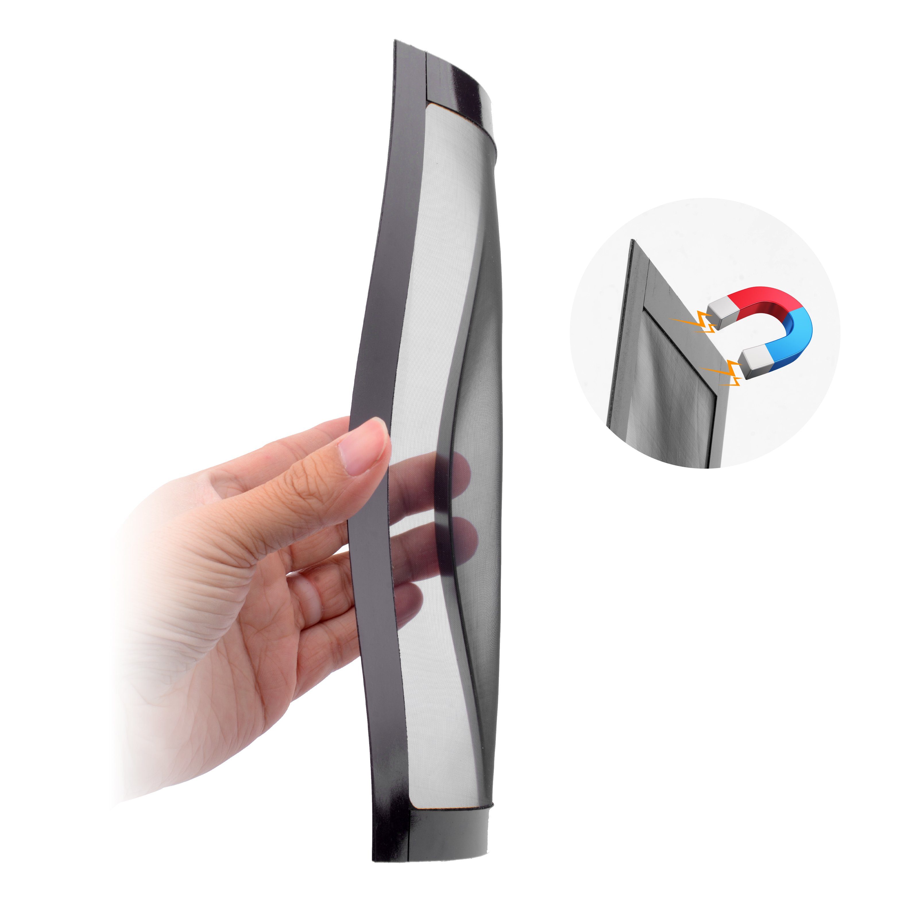 euroharry Gehäuselüfter Lüfterabdeckung mit Ultra-feinem Staubfilter, magnetisch Montage