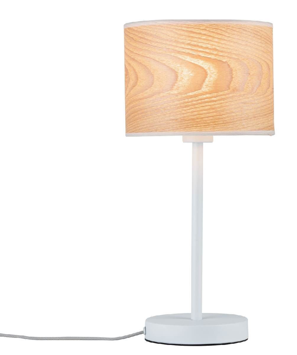 Paulmann Tischleuchte, Leuchtmittel nicht inklusive, Design Tisch Leuchte  Ess Zimmer Holz Beistell Lampe Nacht-Licht weiß, Jederzeit perfekte  Lichtverhältnisse in Deinem Innenbereich
