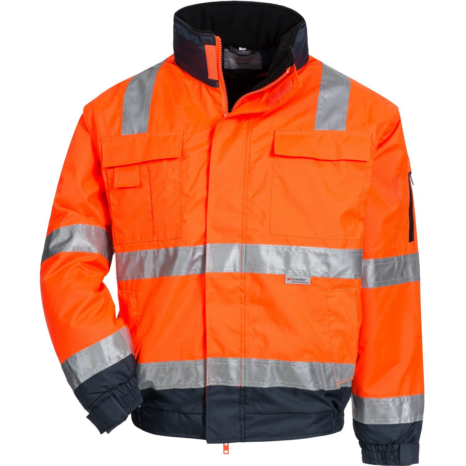 Nitras Arbeitsjacke Warnschutz Pilotenjacke "MOTION TEX VIZ PLUS"
