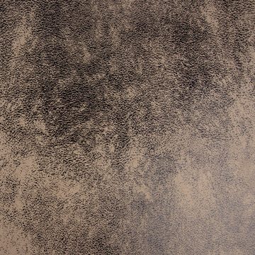 SCHÖNER LEBEN. Stoff Kunstleder Lederimitat Wildlederoptik beige schwarz-glänzend 1,4m