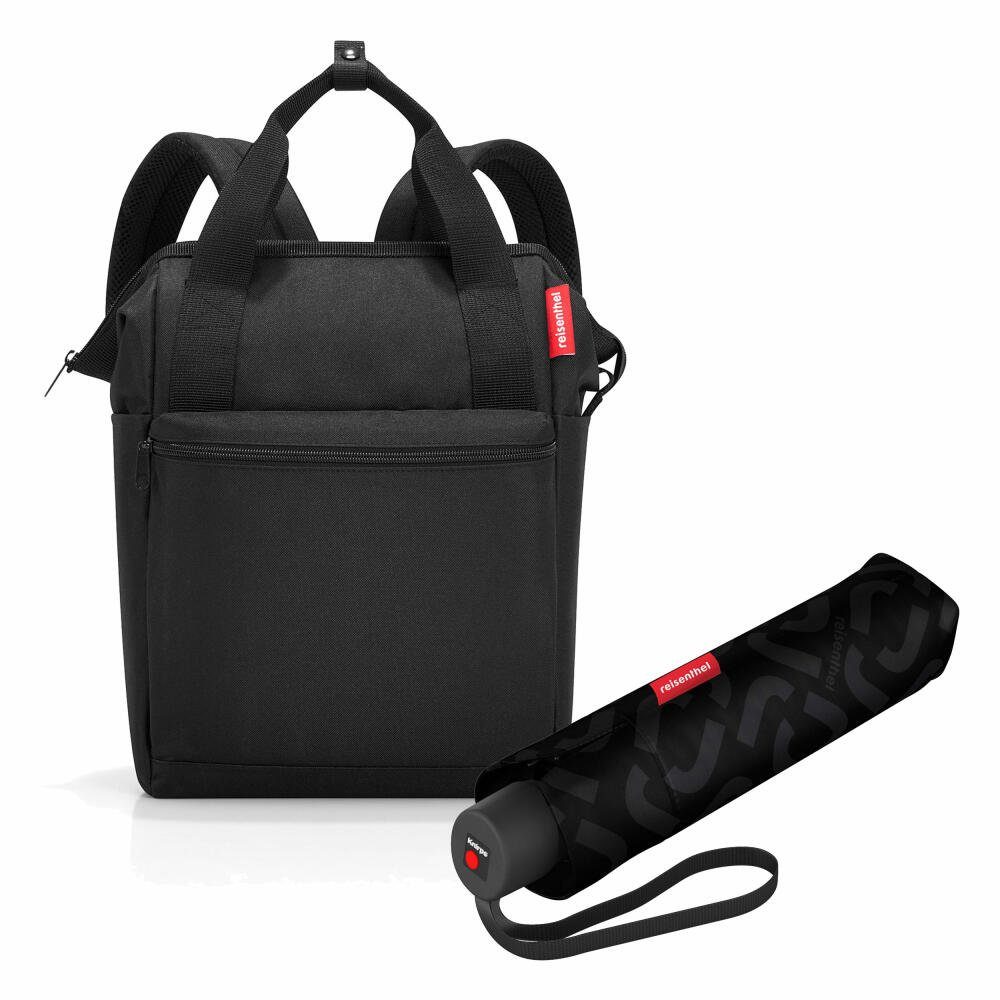 REISENTHEL® Reisetasche allrounder R Set Black (Set, 2-tlg), mit umbrella pocket classic