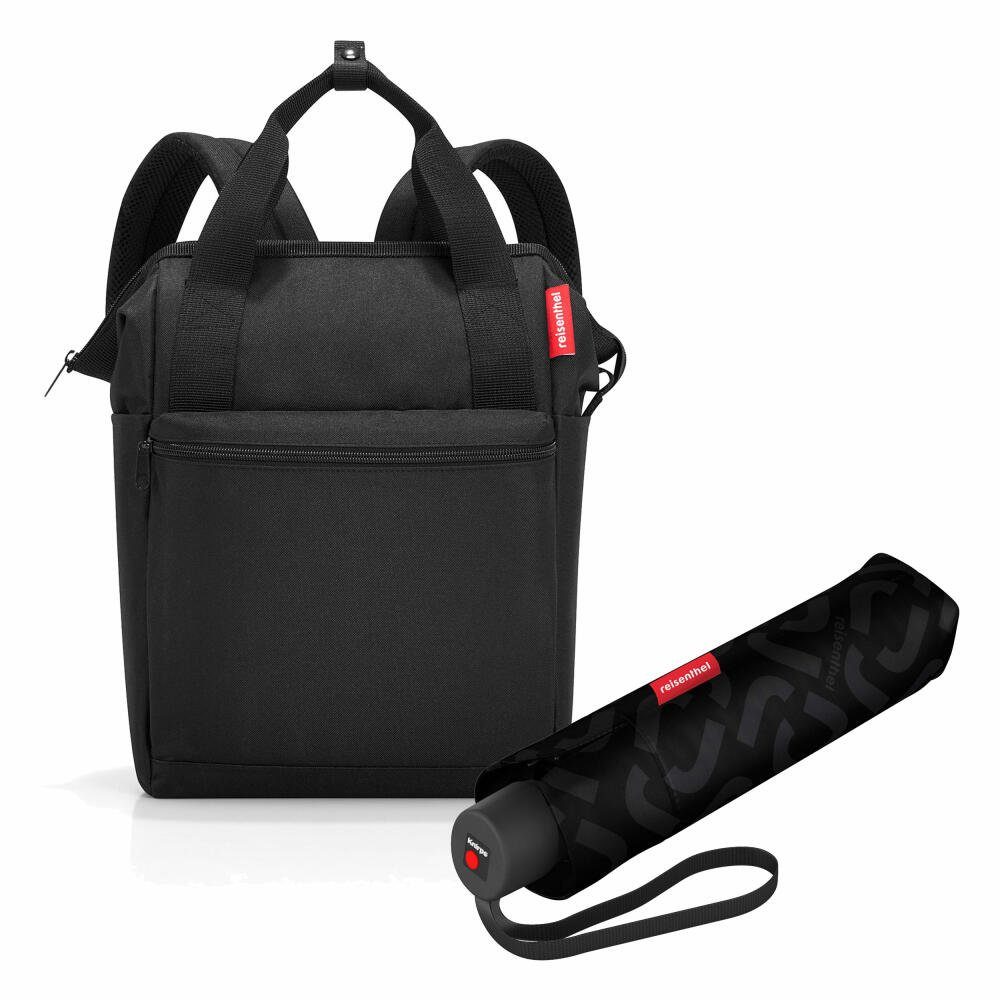 REISENTHEL® Reisetasche allrounder R Set Black (Set, 2-tlg), mit umbrella pocket classic