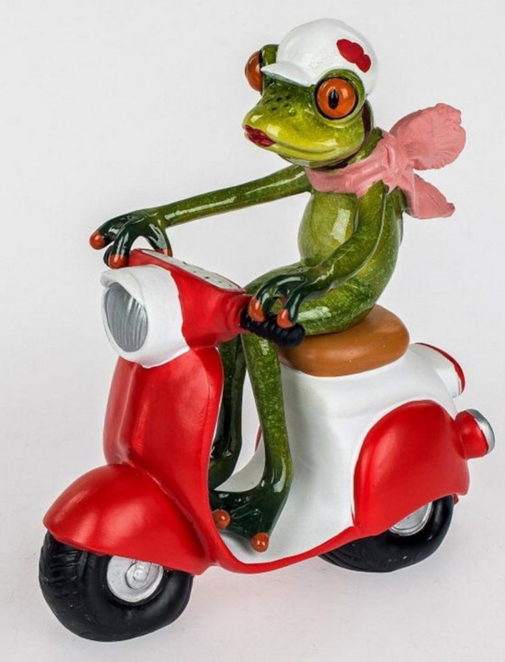 Dekofigur lustiger Yoga Frosch nach hinten gelegt 8 cm