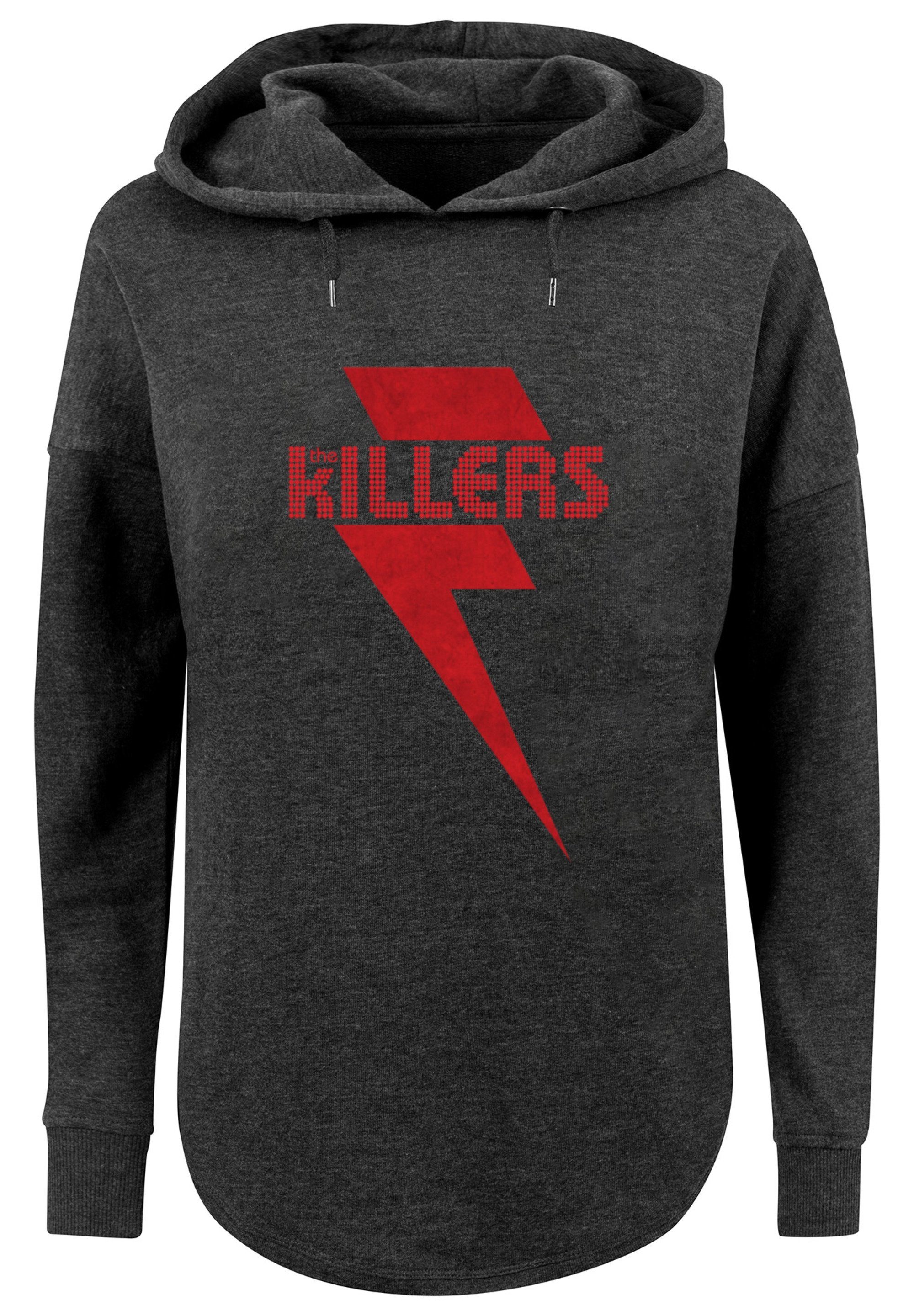 F4NT4STIC Kapuzenpullover The Killers Print Black Rockband charcoal Red Bolt