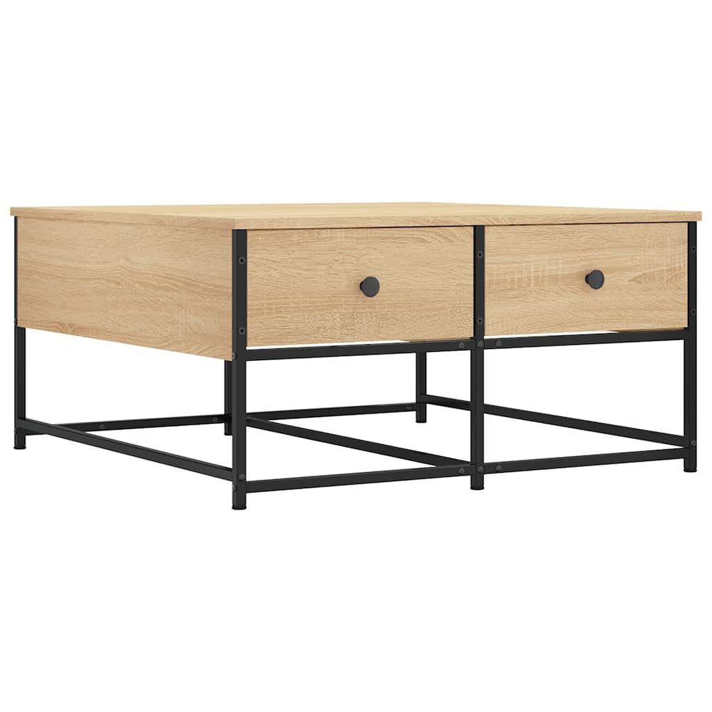vidaXL Couchtisch Couchtisch Sonoma-Eiche 80x80x40 cm günstig online kaufen