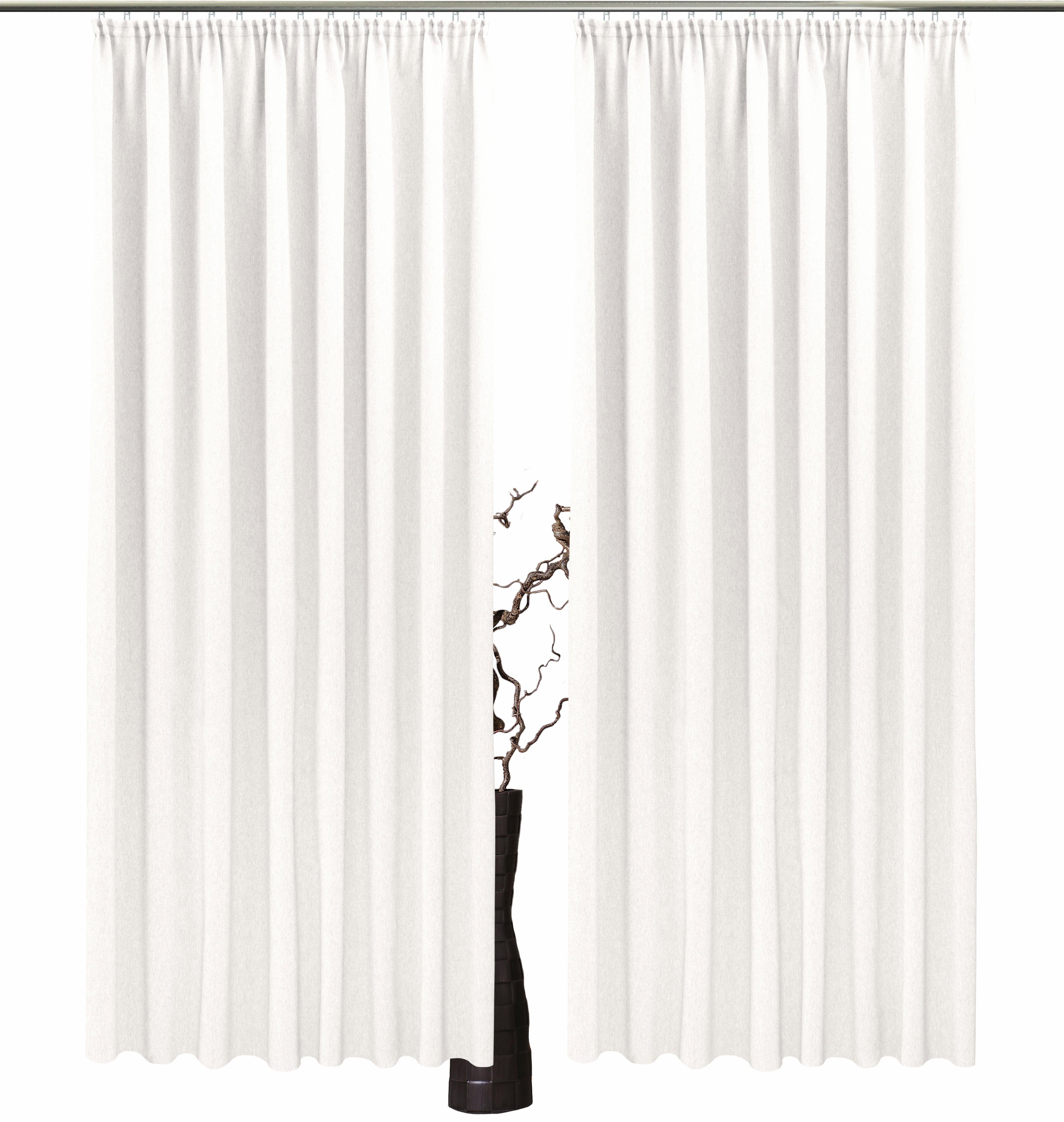 Vorhang Una, VHG, Kräuselband (2 St), blickdicht weiß