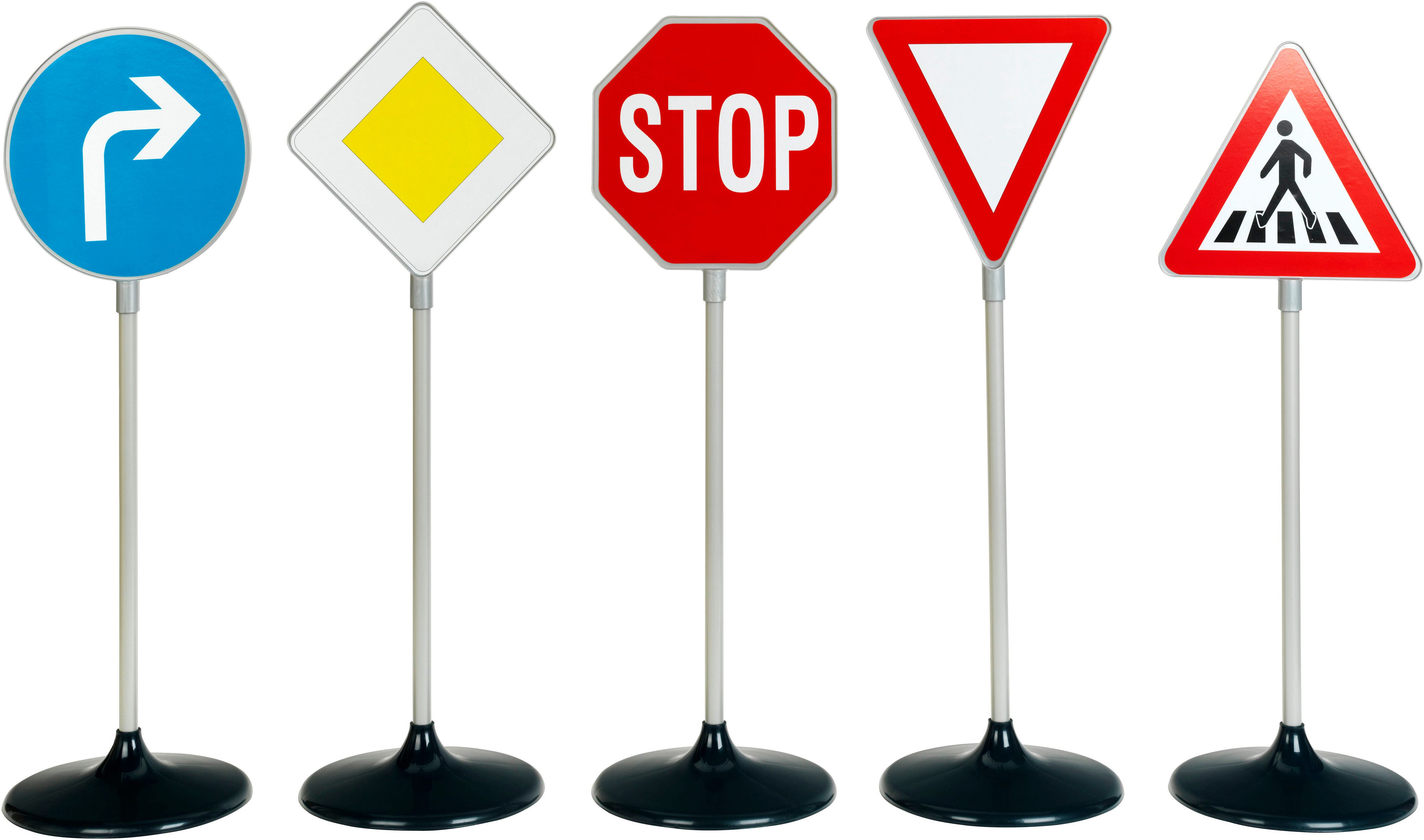 Klein Spiel-Verkehrszeichen (5-tlg), Made in Germany