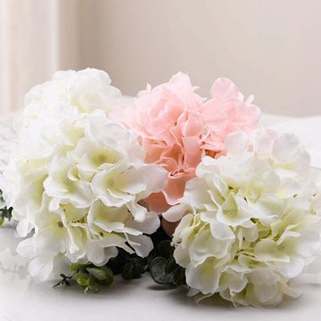 Kunstblume Hortensien Blume, Gontence, 16 Stück künstliche Hortensien Köpfe
