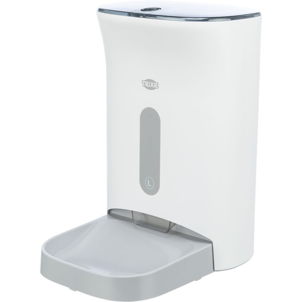 TRIXIE Hunde-Futterautomat Futterautomat TX8 2.0 - weiß/grau - 4,5 l/24 × 38 × 19 cm